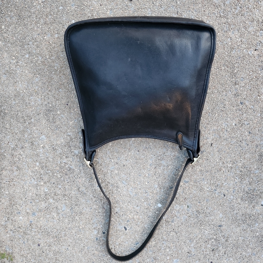 Coach Vtg. Andrea Slim Hobo bag 9073Black Leather Shoulder Bag - Picture 5 of 10